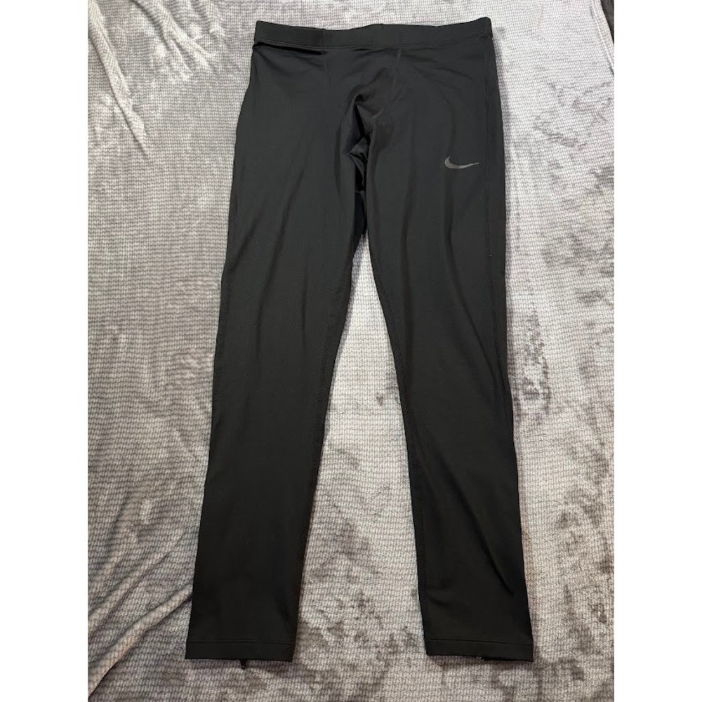Nike Dri-FIT Mens Black‎ Compression Running Leggings Training XXL 33X29